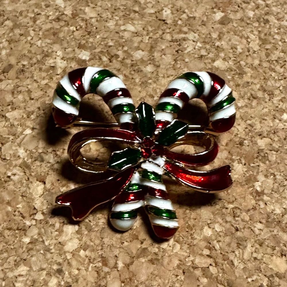 Candy Cane Brooch